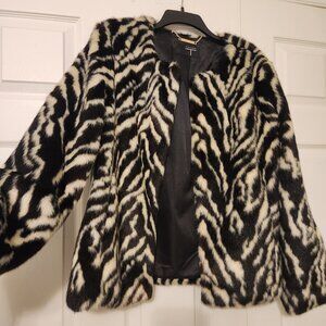 Tahari faux fur jacket